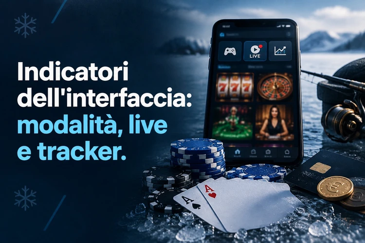 Indicatori dell'interfaccia: modalità, live e tracker