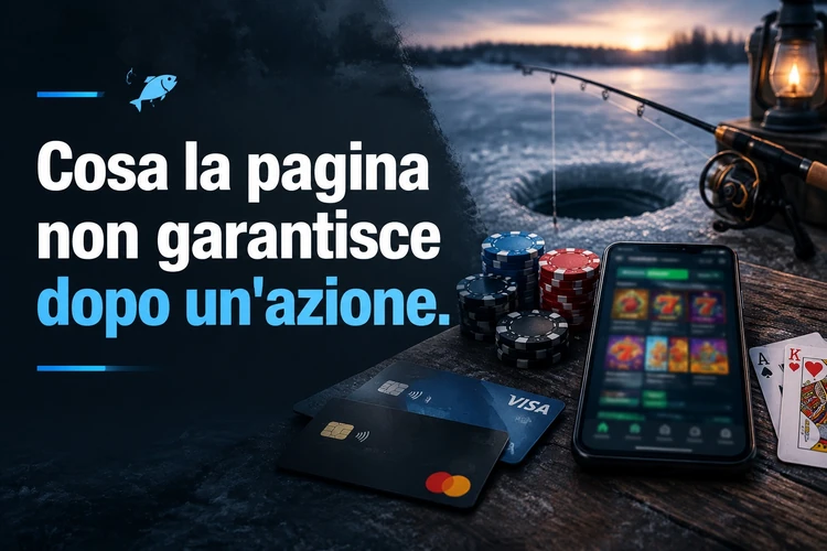 Cosa la pagina non garantisce dopo un'azione